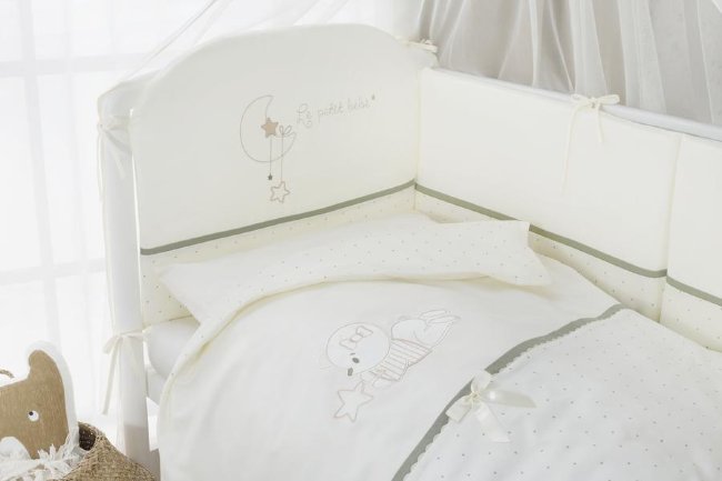 КПБ "LE PETIT BEBE", молочно-оливковый 3 пр., Арт. ПБ3-01.1 КПБ "LE PETIT BEBE", молочно-оливковый 3 пр., Арт. ПБ3-01.1