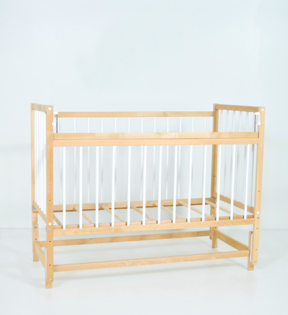 Детская кроватка MALIKA «Melisa-3» маятник продольный, белый Детская кроватка MALIKA «Melisa-3» маятник продольный, белый
